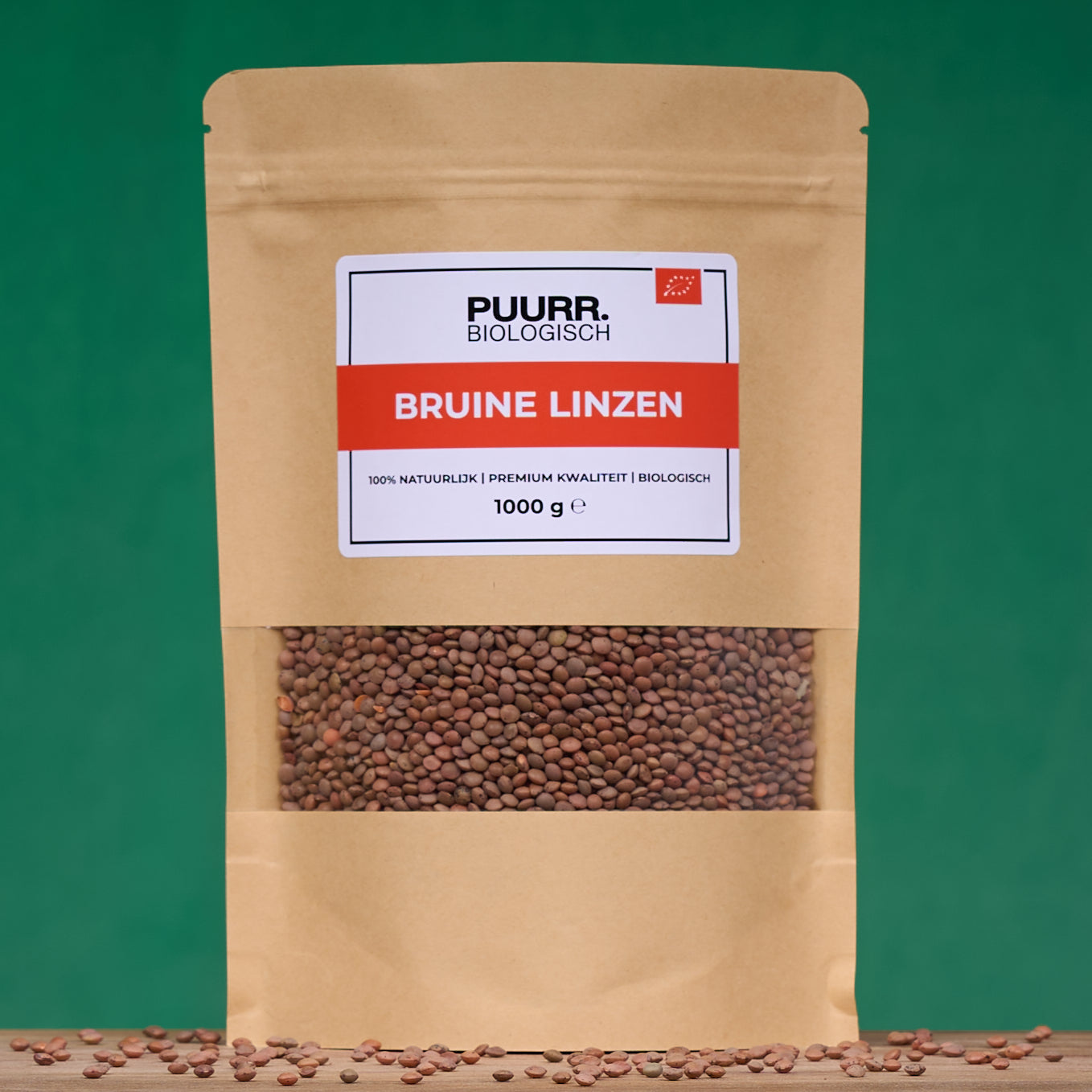 Premium Biologische Bruine Linzen - 1 Kg