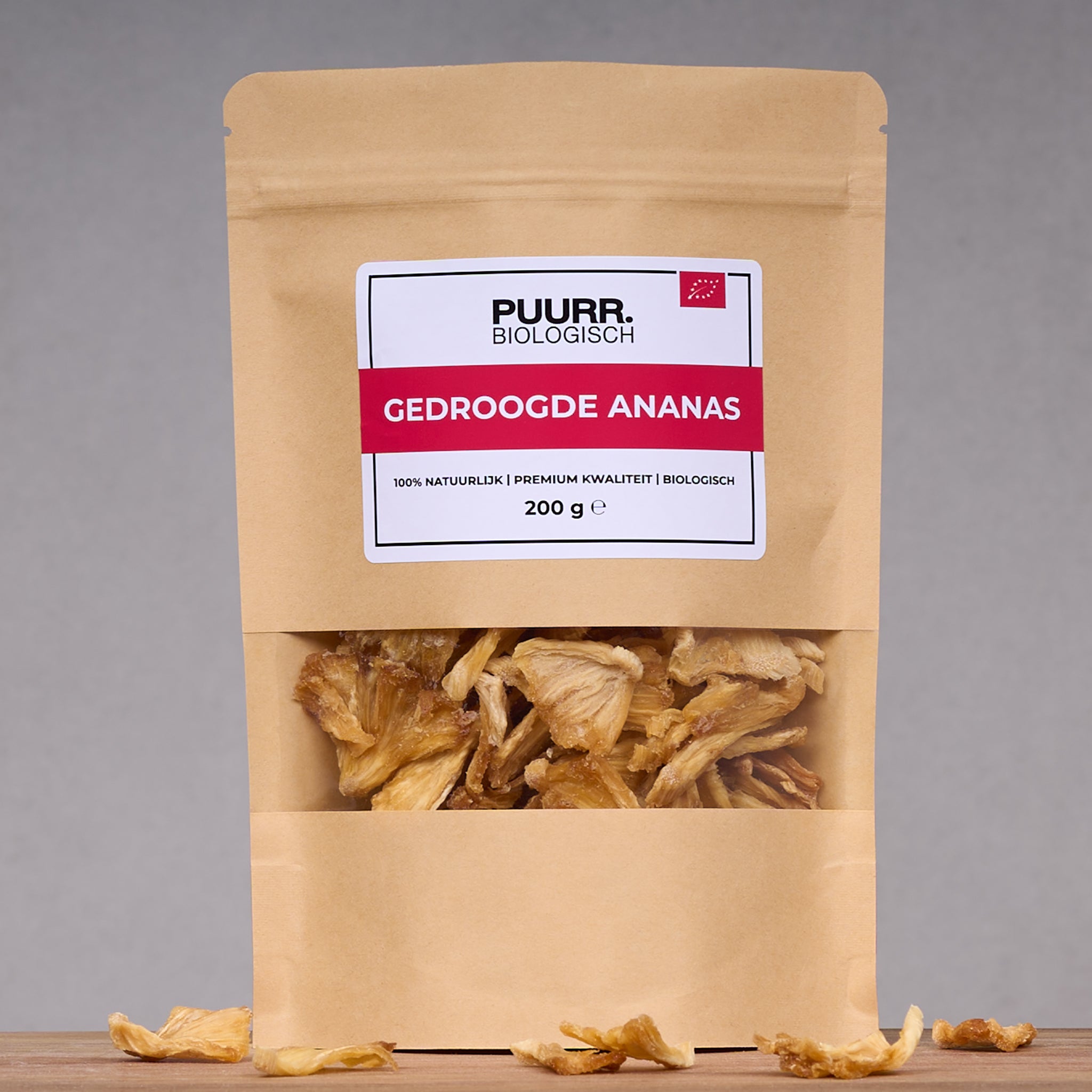 Premium Biologische Gedroogde Ananas Stukjes | Voordeelpakket 5 x 1 kg |