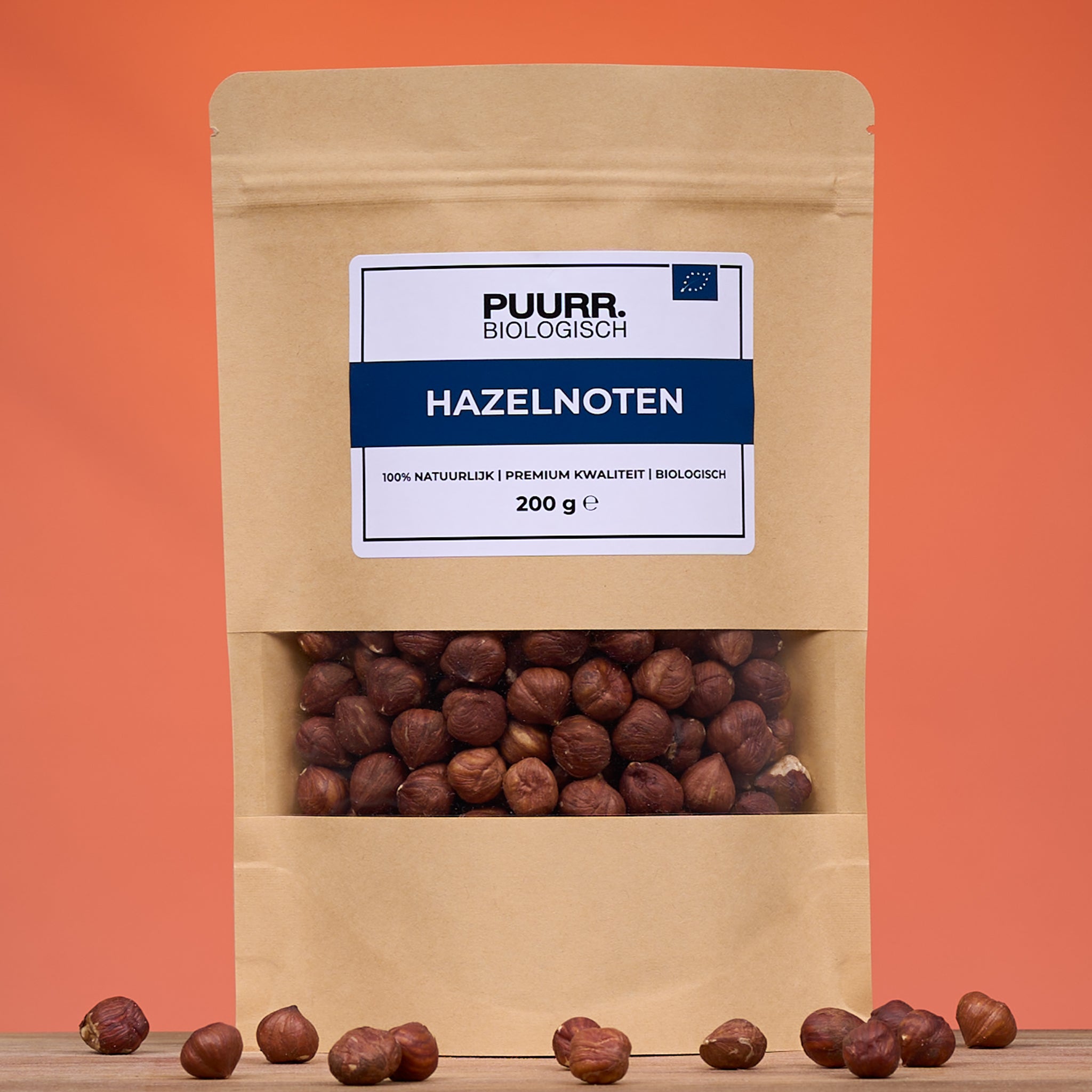 Premium Biologische Hazelnoten - Ongebrand