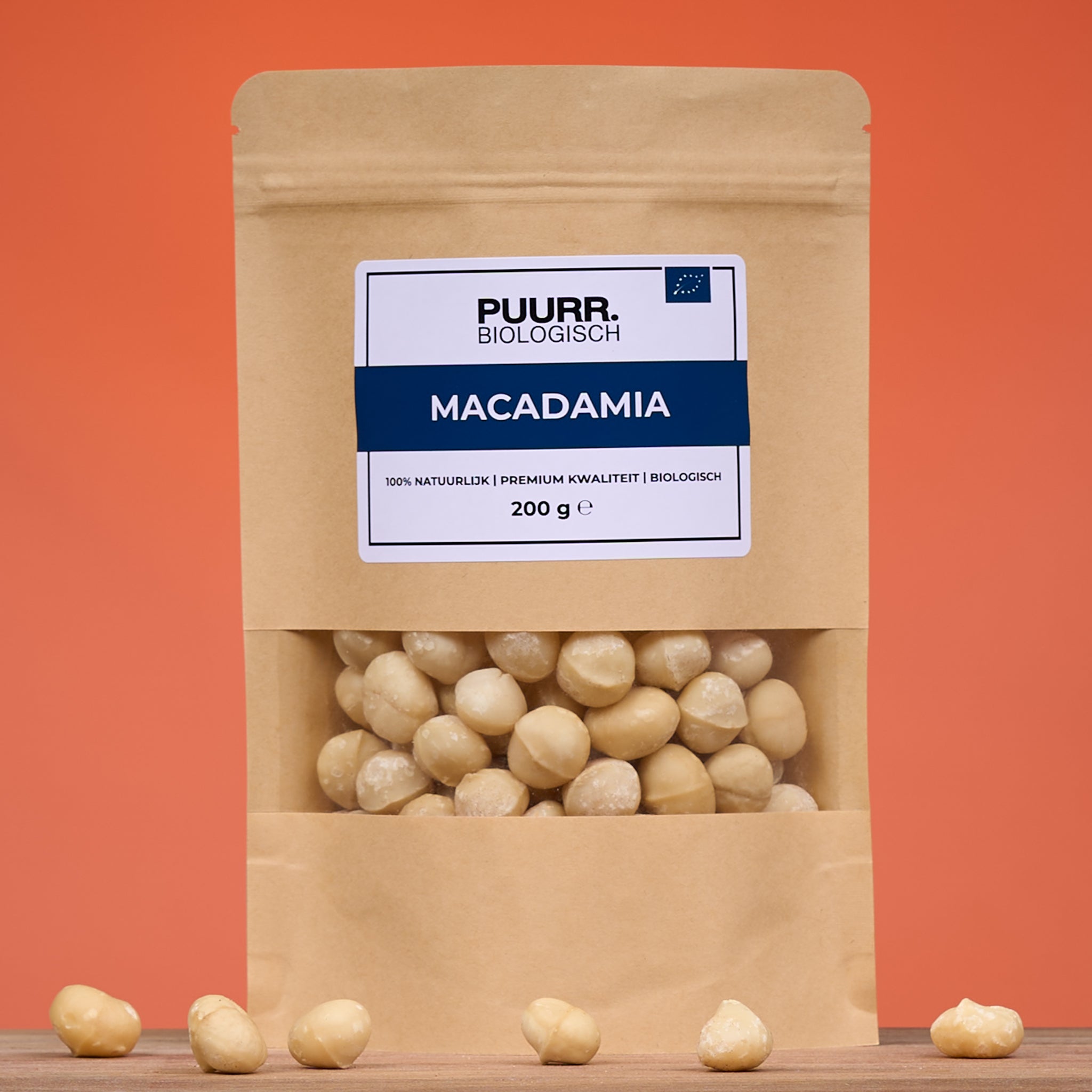 Premium Biologische Macadamia Ongebrand