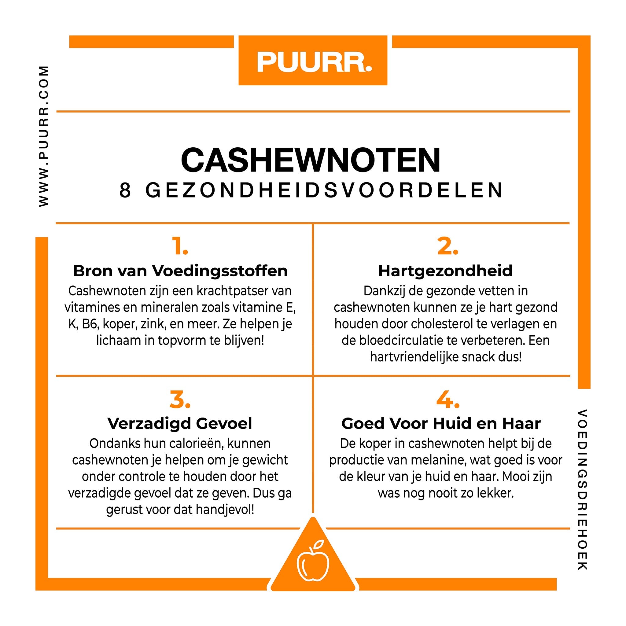 Premium Biologische Cashewnoten - Ongebrand - PUURR.