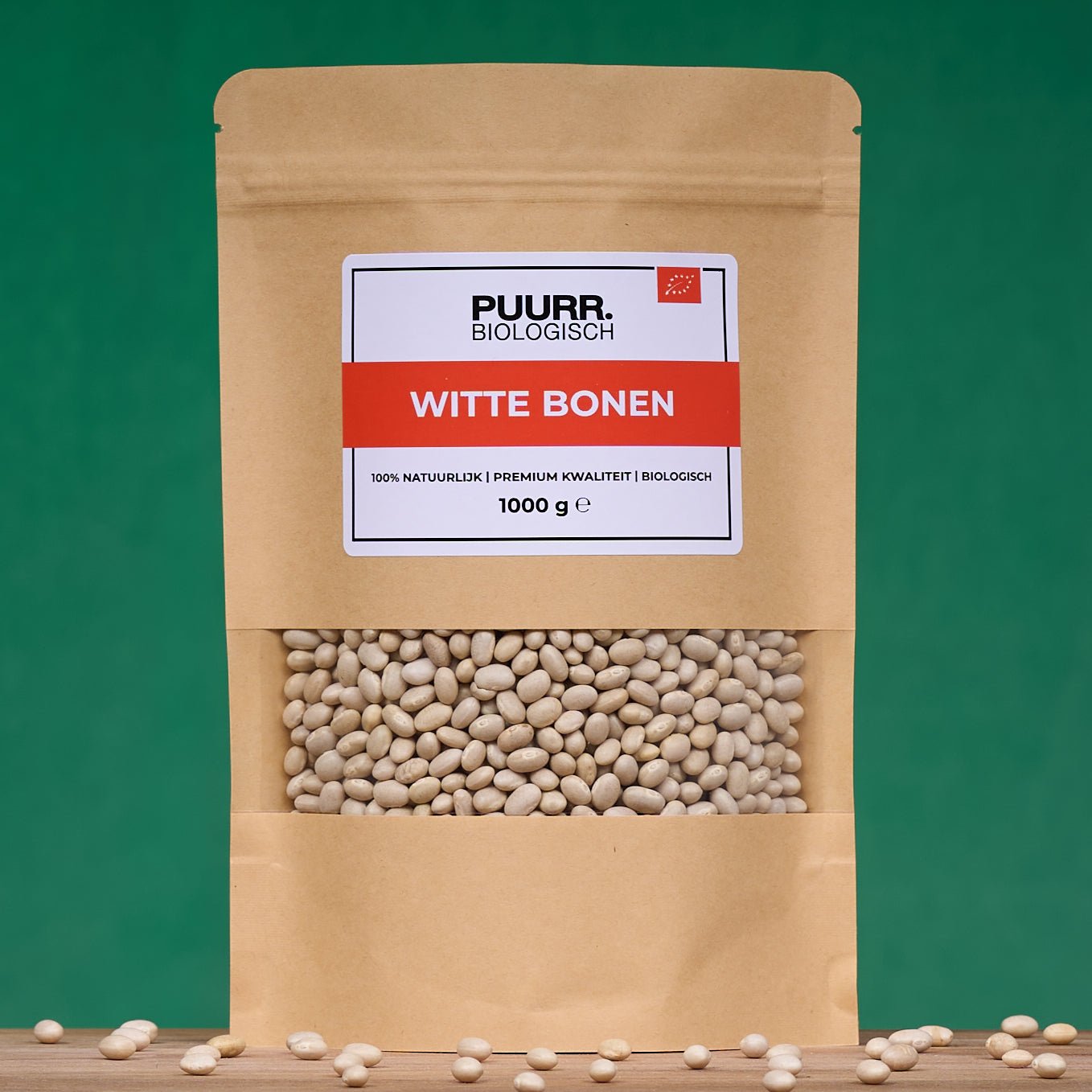 Premium Biologische Witte Bonen - Medium - 1 Kg - PUURR.