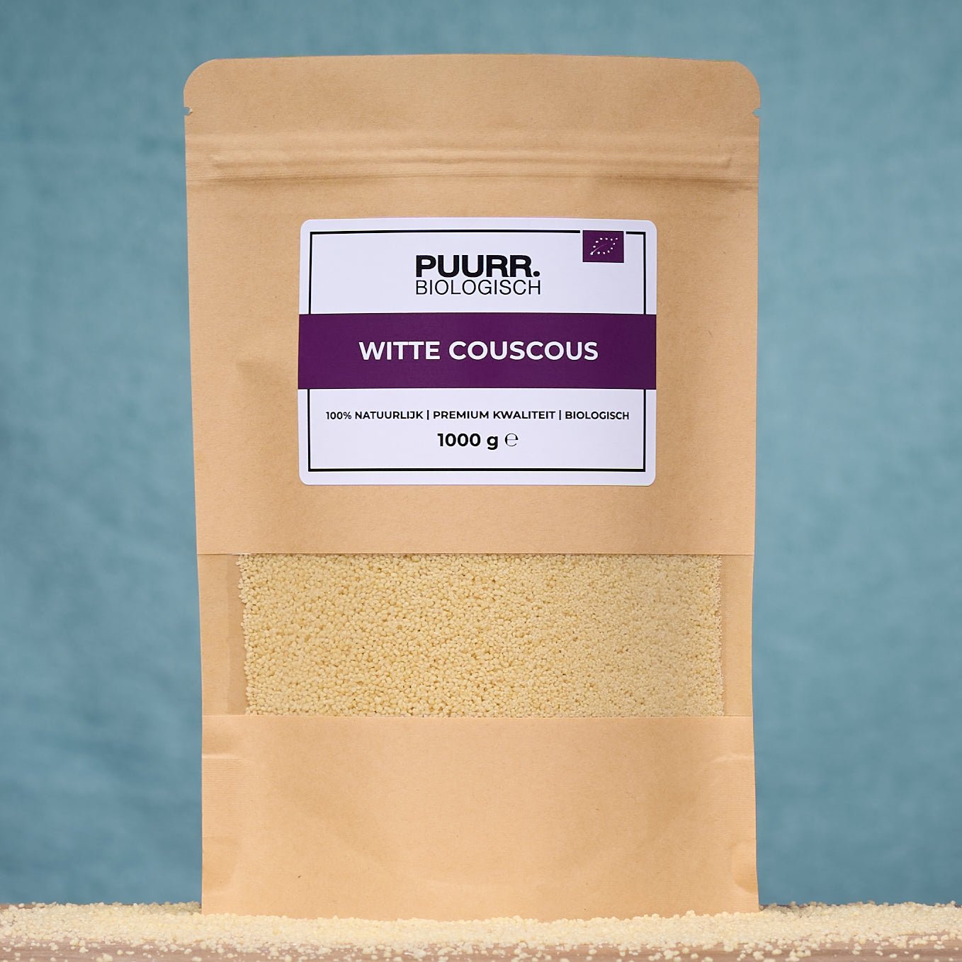Premium Biologische Witte Couscous 1 Kg - PUURR.